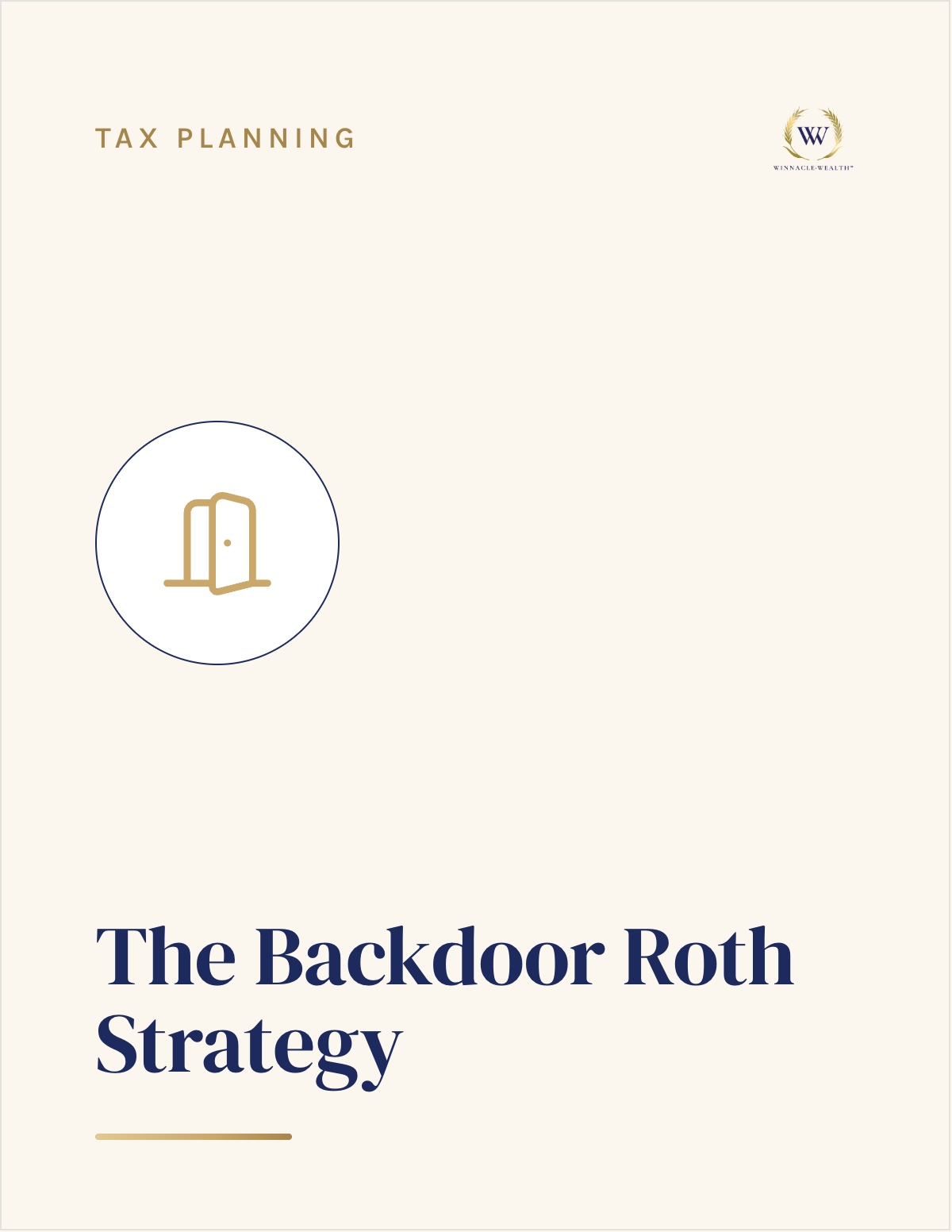 The Backdoor Roth Strategy — guide cover