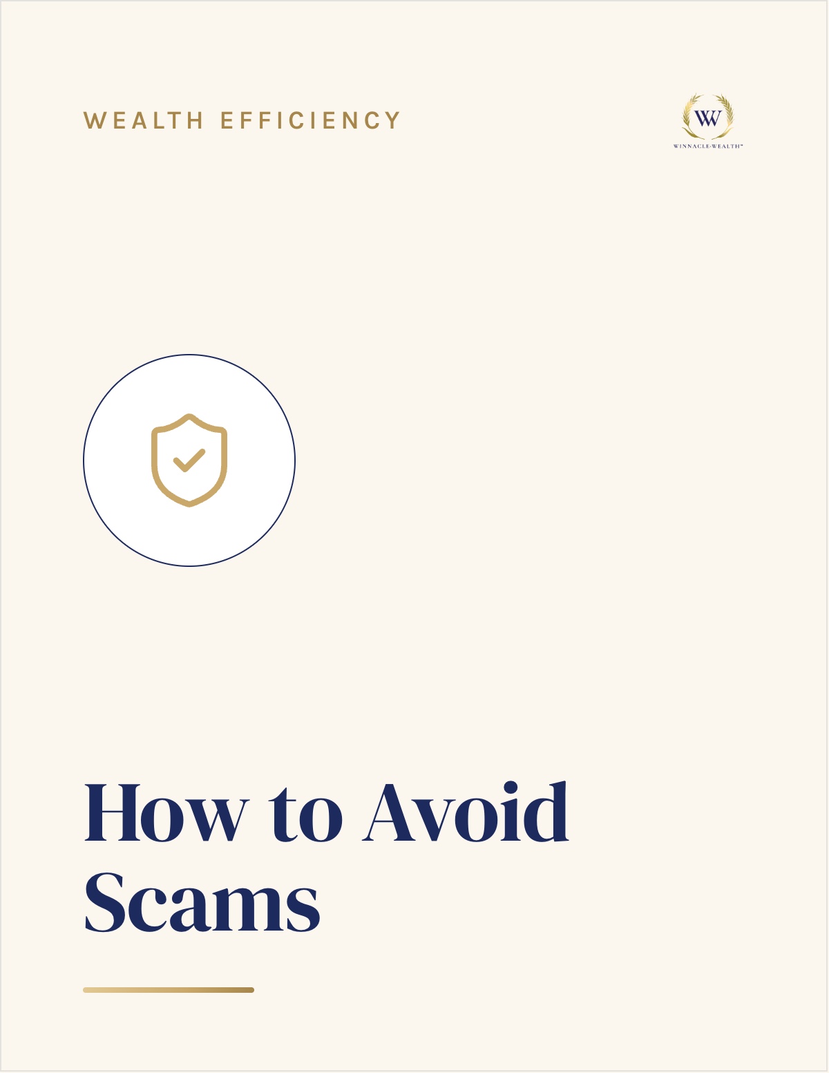 How to Avoid Scams — guide cover