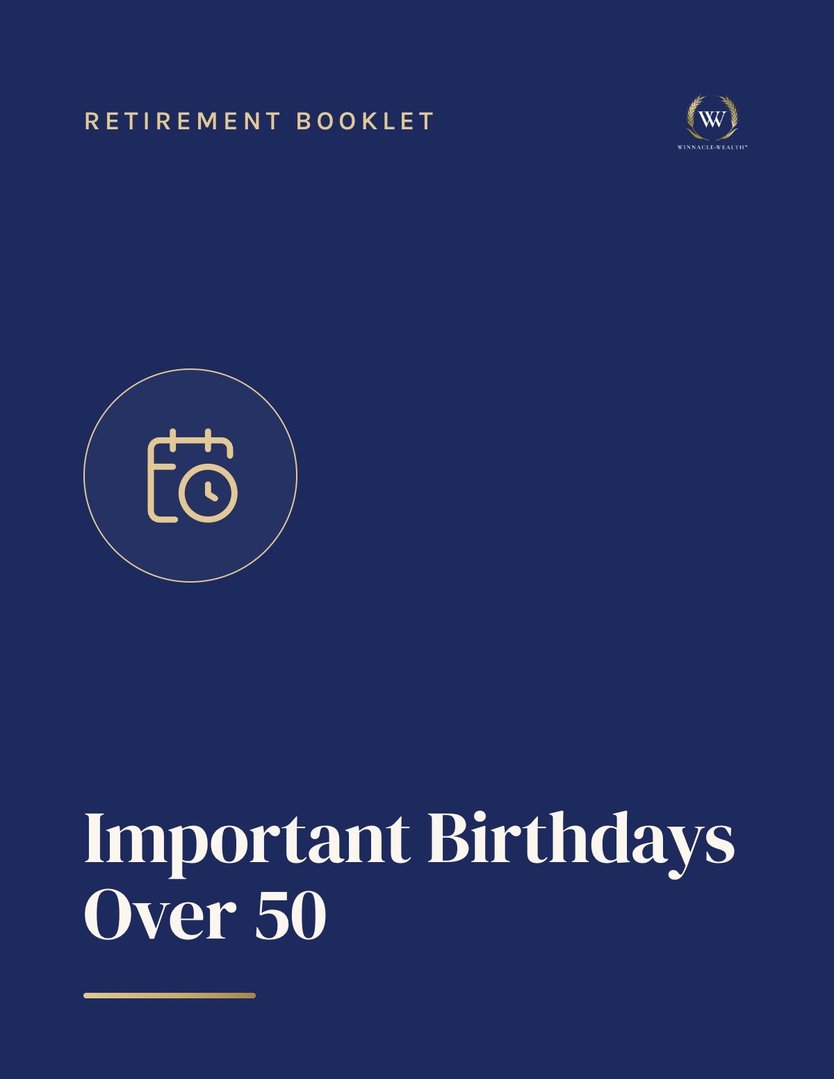 Important Birthdays Over 50 — guide cover