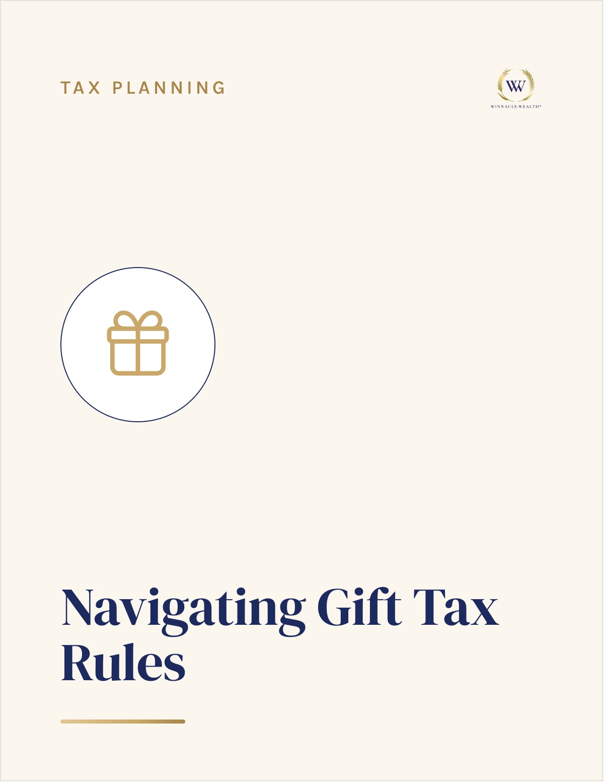 Navigating Gift Tax Rules — guide cover